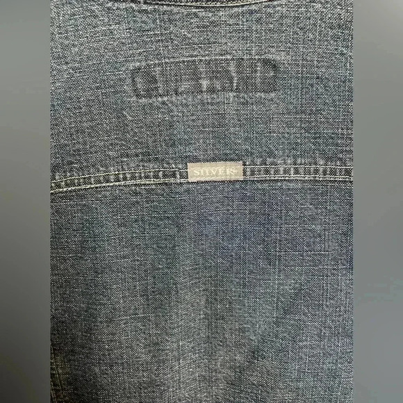 RARE FIND Vintage-Y2K Silver Jeans Denim Jacket. Size: Large - Picture 8 of 14